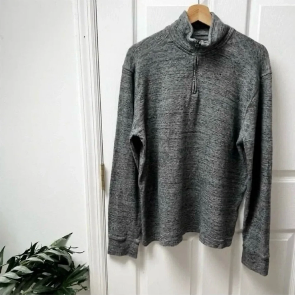 J. Crew Double-knit Half-zip Pullover in Gray